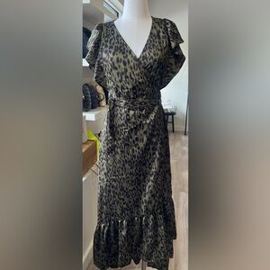 Lovestitch Animal Print Wrap Dress